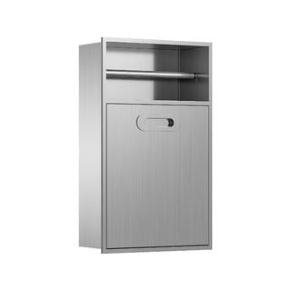 YX-T500-2 small stainless steel trash can niche