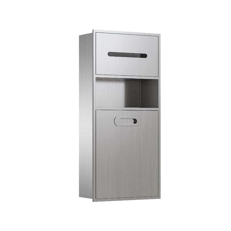 YX-T650-3 medium stainless steel trash can niche