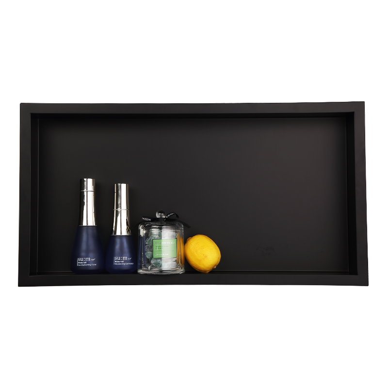 30*60*7cm Black bathroom shower niche