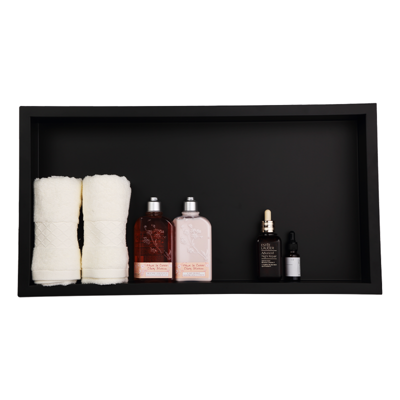 30*60*7cm Black bathroom shower niche