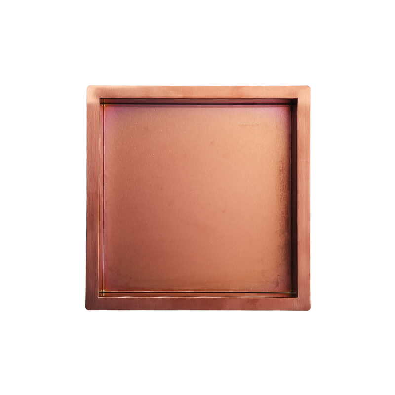 Bathroom rose gold recessed stainless steel shower niche