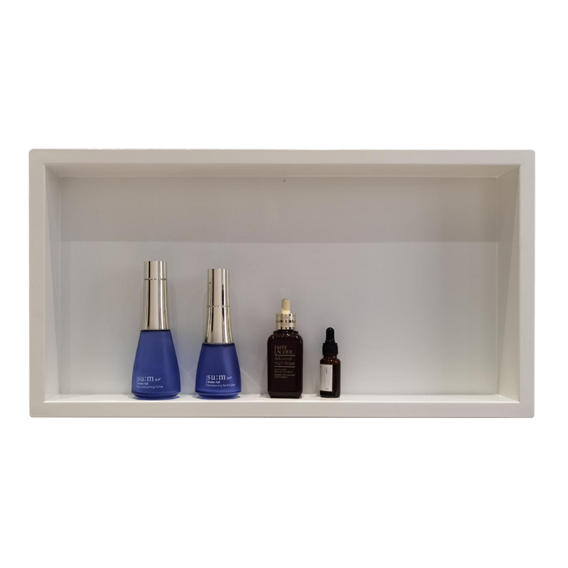 White 304 Stainless steel rectangle shower niche