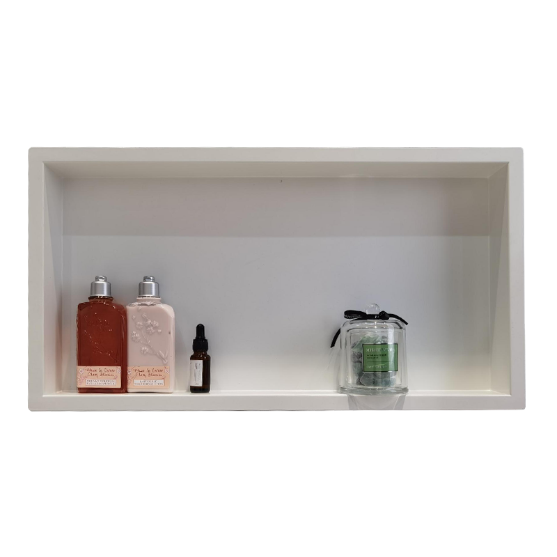 White 304 Stainless steel rectangle shower niche