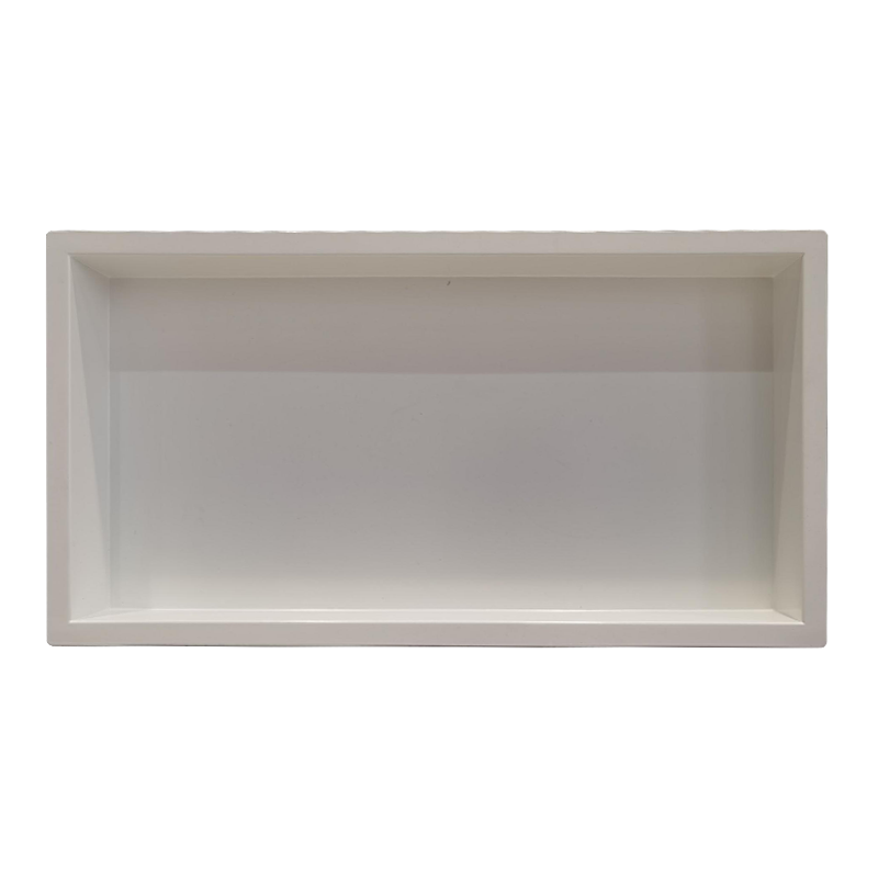 White 304 Stainless steel rectangle shower niche