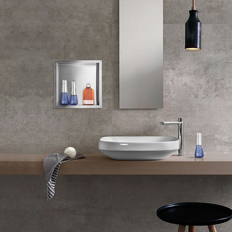 Silver waterproofing shower Stainless Steel 304 wall niche