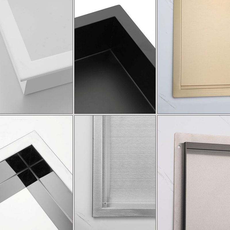 Navy blue three floors stainless steel 304  shower niche